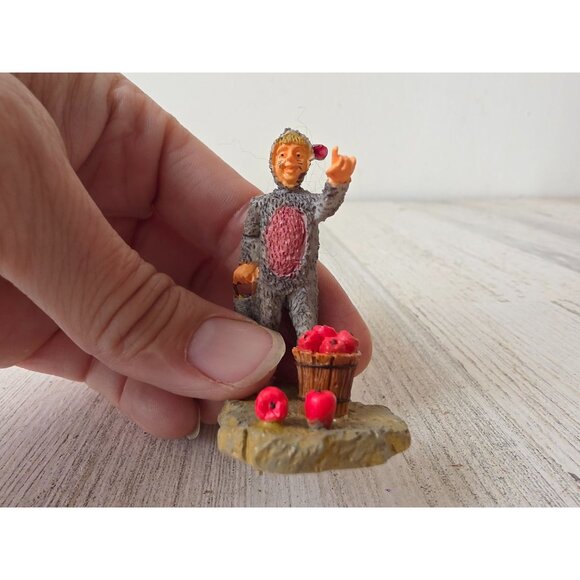 Lemax look out bobbing apples mouse trick or treat rat Halloween village boy fig - Picture 5 of 6